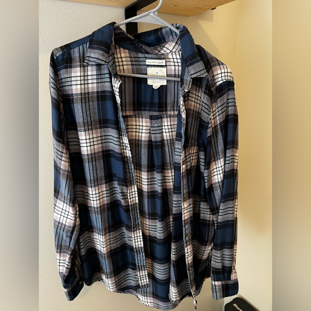 Soft American eagle plaid shirt